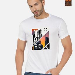 GLOBAL NOMAD Men 2 Printed Bio Finish Applique T-shirt-image-92