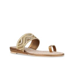 Inc 5 Women Embellished Ethnic One Toe Metallic Slip-On Flats-33