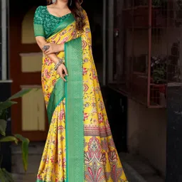 J 6 DESIGNER Floral Printed Saree-picture-28