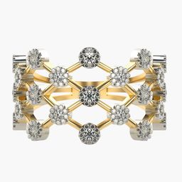 VALANOVA Yellow Gold Plated Sterling Silver Certified 0.31 Ct Lab Grown Diamond Ring-image-30