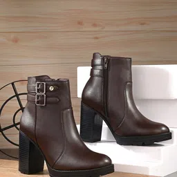 El Paso Women Block Heeled Chelsea Boot-45