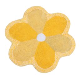 Saral Home Flower Shape Bath Mat - Yellow-17
