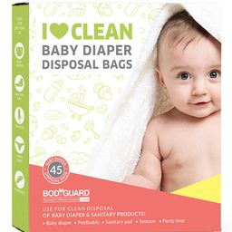 BodyGuard I Love Clean Baby Diaper Disposal Bags - 45 Bags-picture-16