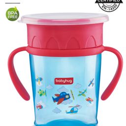 Babyhug 360 Degree Spill Proof All Round Sipper Blue & Red - 360 ml-26
