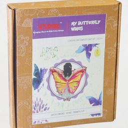 Kidoz Fabric DIY Butterfly Wings Craft Activity Kit - Cream-19