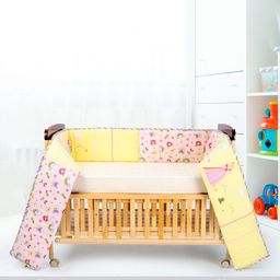 Babyhug Premium Cotton Crib Bumper Large - Princess Theme (Cot not Included)-28