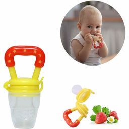 Safe-O-Kid Large Size Silicone Fruit and Food Nibbler  - Yellow-20