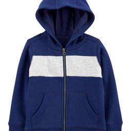 Carter's Zip-Up Warm Fleece Hoodie - Blue-image-23