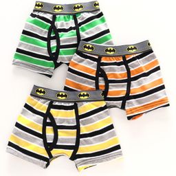 Red Rose Stripe Boxers Superman Print Pack of 3 - Multicolor-image-71