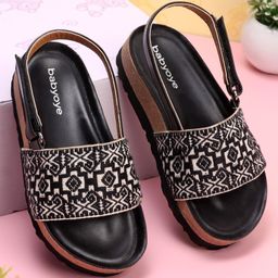 Babyoye Design Sandals - Black-image-30