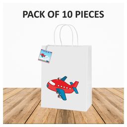 Untumble Aeroplane Party Bags White - Pack of 10-image-38