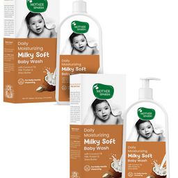 Mother Sparsh Milky Soft Daily Moisturizing Baby Body Wash-300 ml (Pack of 2)-image-78