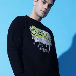 GRIFFEL Men Graphic Printed Sweatshirt image 4