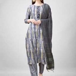 APNISHA Women Printed with With Embroidery Kurta Sets With Dupatta Set-picture-49