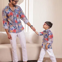Stuffie Land Boys Classic Striped Casual Shirt-8