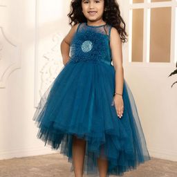 Toy Balloon kids Floral Net Fit & Flare Dress-image-96