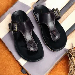 FABBMATE Men Ethnic PU Comfort Sandals-image-19