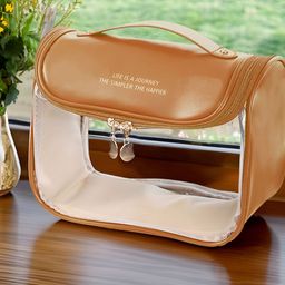 Aura Brown Set of 1 Water Resistant Makeup Organiser Organisers-5