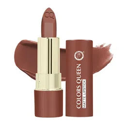 Colors Queen Lippie Creamy Matte Lipstick With Jojoba Oil & Vitamin E - Nudeit - 10-49