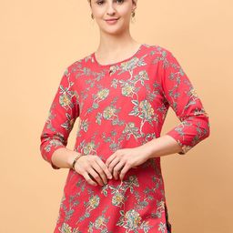 NEESH Floral Print Bell Sleeve Crepe Top-19