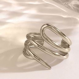 LULU & SKY Spiral Adjustable Finger Ring-image-98