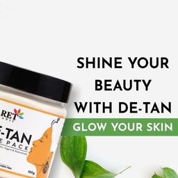 CARET ORGANIC Set Of 2 De-Tan Face Pack With Kaolin, Yogurt & Niacinamide - 100 g Each image 5