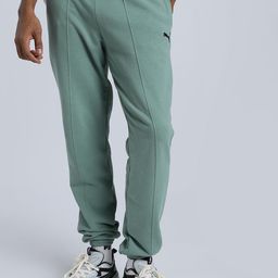 Puma Road To Unity Men Brand Logo Printed Pure Cotton Mid Rise Sweatpants-14