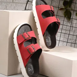 El Paso Women Open Toe Slip-On Flats-image-77