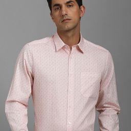 Louis Philippe Men Spread Collar Abstract Printed Cotton Formal Shirt-image-23