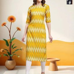 HERE&NOW Women Pack Of 2 Ethnic Motifs Printed Round Neck Straight Kurta-image-78