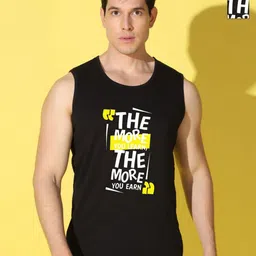 WOOSTRO Men Pack Of 2 Typography Printed Scoop Neck Cotton Slim Fit T-shirts-image-63
