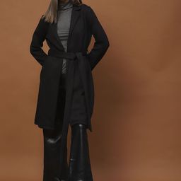 StyleCast X SERA Women Belted Longline Quilted Coat-image-3