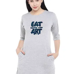 Moda Rapido Print T-shirt Dress-image-64