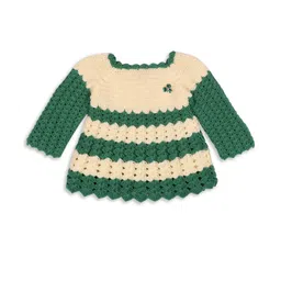 deva creation Green Wool Jumper Dress image 2