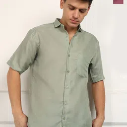 BROWN BROTHERS Men Pack of 2 Solid Spread Collar Casual Shirts-image-82