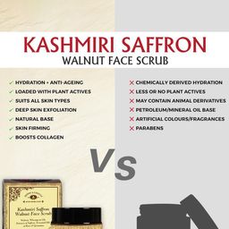 HERBS & GREENS Set Of 2 Kashmiri Saffron Scrub 50 g & Tulsi Face Wash 100 ml image 2