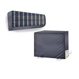 The Furnishing Tree Split AC Cover set of Indoor and Outdoor Unit used for 1 Ton Daikin FTKT35 Chec-image-20
