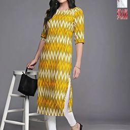 Anouk Rustic Selection Of 3 Chevron Printed Straight Kurtas-image-35