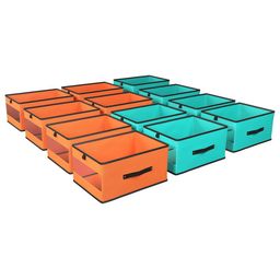 Kuber Industries Green Set of 6 Regular Multi-Utility Organisers image 2