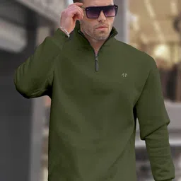 Triptee Men High Neck Pullover Sweatshirt-picture-23