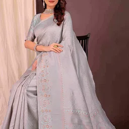 Moda Rapido Ethnic Motifs Zari Silk Cotton Kanjeevaram Saree-image-71