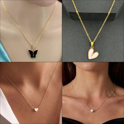 Boghra Sales Set Of 4 Gold-Plated Brass Pearls Chain-image-20