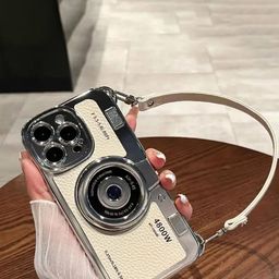 Luxury Kase Textured 3D Lens Design iPhone 16 Pro Max Retro Vintage Camera Style Back Case-image-81