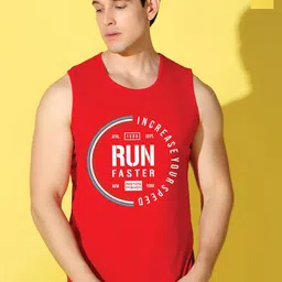 WOOSTRO 2-Pcs Printed Odour-Free Cotton Innerwear Vests VWS26(RUN RED)(MORE YELLOW)-33