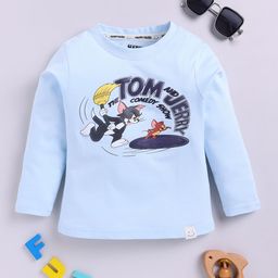 Happy Faces Boys Tom & Jerry Printed Pure Cotton T-shirt-image-77