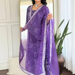 KALINI Women Self Design A-Line Kurta Set-11