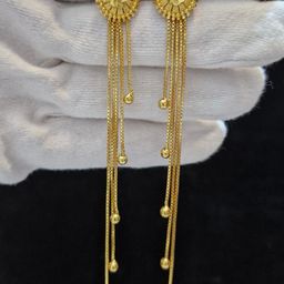 Anshenterpris Gold-Plated Contemporary Drop Earrings-44