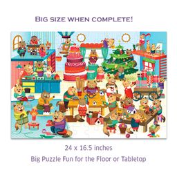Chalk and Chuckles Caring Cats Jigsaw Puzzle Multicolor - 100 Pieces image 4