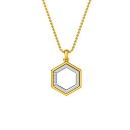 KISNA DIAMOND AND GOLD JEWELLERY 14KT Pendant Diamond 1.2gm-image-16