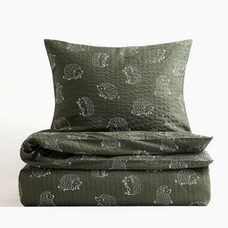 H&M Patterned Seersucker Duvet Cover Set-picture-42
